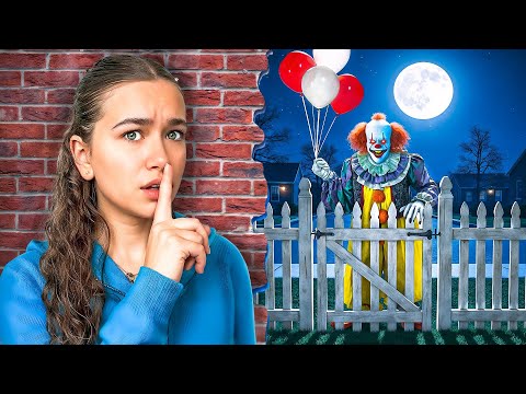HIDE and SEEK | Creepy Clown BREAKS IN