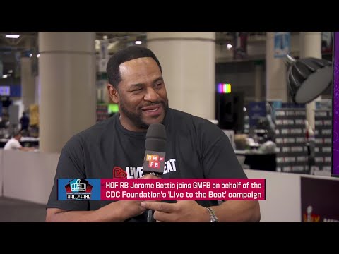 HOF RB Jerome Bettis joins 'GMFB' on behalf of the CDC Foundation's 'Live to the Beat' campaign