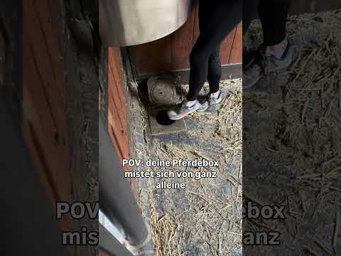 Wer kennt das System zum misten der Pferdebox oder habt ihr sogar so ein System im Pferdestall? 🐴