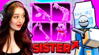Roblox Rivals But My SISTER Picks My Loadout!