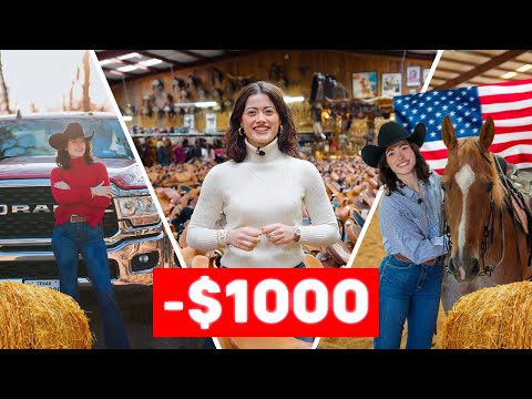 RELOOKING DE L'EXTRÊME... TOUT POUR DEVENIR UNE COWGIRL 🤠 DANS LA PLUS GRANDE SELLERIE DU TEXAS 🇺🇸