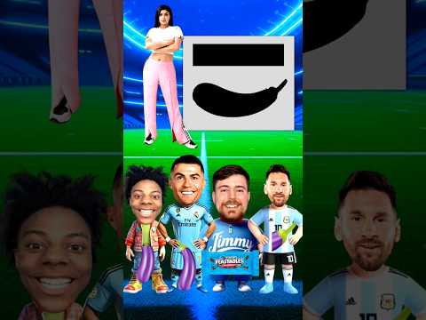¿Quién tiene la berenjena más larga?   ¿Ronaldo, MrBeast, Messi o iShowspeed?