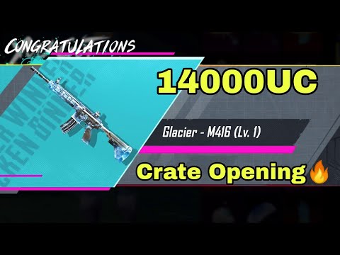 M416 & Akm Crate opening & Upgrade 14000UC #bgmi #pubg #glaciar #gaming