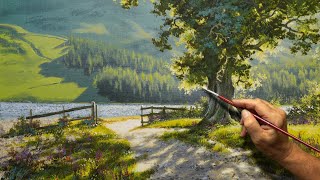 "Mountain Peace" Acrylic painting. Artist - Viktor Yushkevich. #208