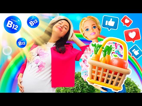 Andiamo a prendere le bontà! 🍏 Barbie incinta scopre da dove possiamo avere delle vitamine! ☀️
