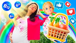 Andiamo a prendere le bontà! 🍏 Barbie incinta scopre da dove possiamo avere delle vitamine! ☀️