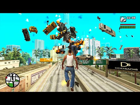 Esse mod DESTRUIU COMPLETAMENTE o GTA SA (Controle de gravidade)