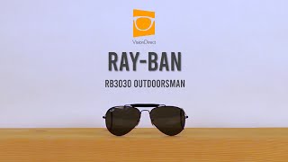 Ray-Ban RB3030 Outdoorsman L9500 Sunglasses Black | VisionDirect Australia