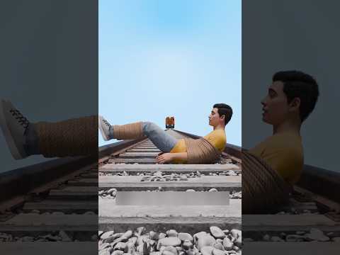 ट्रेन की पटरी पर आपको अपनी जान कैसे बचानी है #shorts