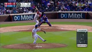 Yu Darvis 7 strikeouts Phillies vs  Cubs