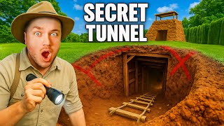 We BUILT a SECRET UNDERGROUND TUNNEL In Our MUD FORT!