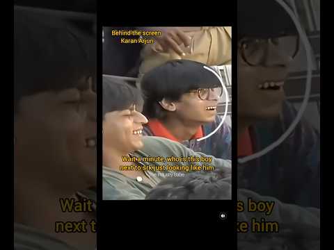 Srk is laughing so hard on this scene, karan arjun BTS scene ๐ #shortsfeed #karanarjun #viralshort
