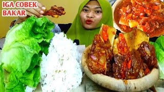 IGA BAKAR COBEK PEDAS LALAPAN DAUN SELADA