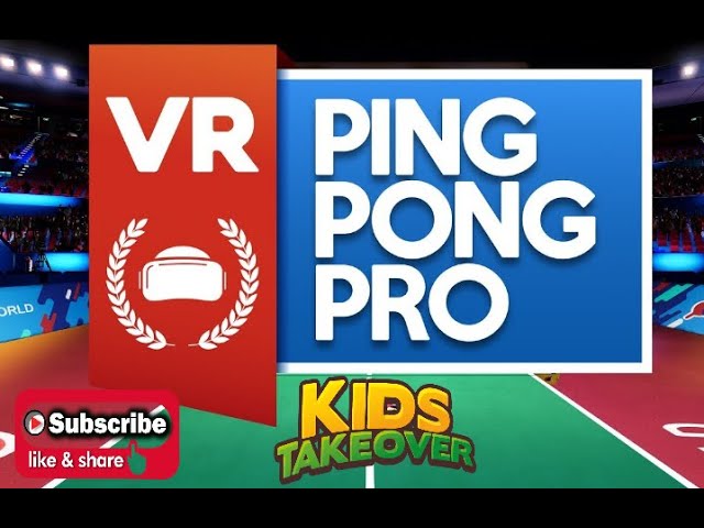 Kids Takeover: Harley Plays VR Ping Pong Pro from @One_O_One_Games #VRPingPongPro #PSVR