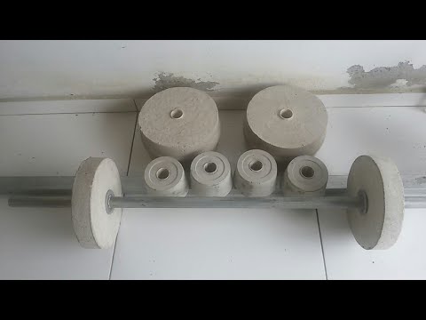 Fazendo anilhas caseira com cimento / academia caseira