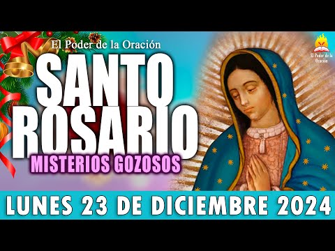 🌹 SANTO ROSARIO ❤️ de Hoy LUNES 23 de Diciembre de 2024🌺|MISTERIOS GOZOSOS🌷