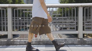 【Maison Kinema】スウェットカーゴショーツと革小物を夏に◎