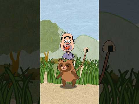 たぬっぽvs ンゴ兵衛　おにぎりを巡る骨肉の争い #アニメ #ゆるキャラ #animation
