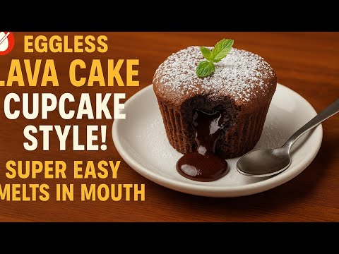 Lava cup cake easy recipe Eggless #cake #chocolavacake #resipes