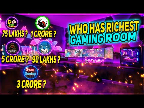 WHO HAS RICHEST GAMING ROOM ? 😲 TOP 5 RICHEST YOUTUBERS GAMING SETUP || GARENA FREE FIRE