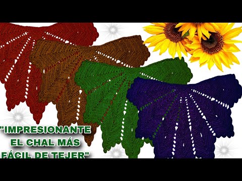 ⛔️ IMPRESIONANTE!! Teje CHALES Perfectos a CROCHET Para REGALAR O VENDER 😱