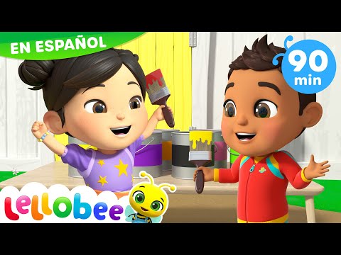 Vamos a pintar el granero juntos 🎨 | Canciones Infantiles🎵| Moonbug Español | Lellobee