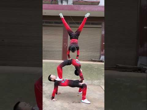 Extraordinary circus training of three boys #shortvideo @FAHIMKHANARMAN577