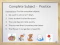Identifying Simple and Complete Subjects