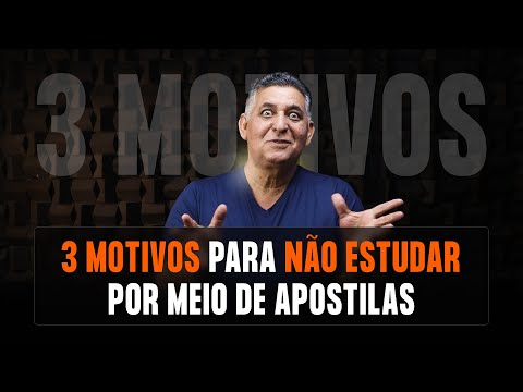 3 MOTIVOS PARA NÃO ESTUDAR POR MEIO DE APOSTILAS