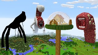 SURVIVING FROM TRAIN EATER, DAY 17 AND BRIDGE WORM in Minecraft Part 2 - Gameplay - Coffin Meme