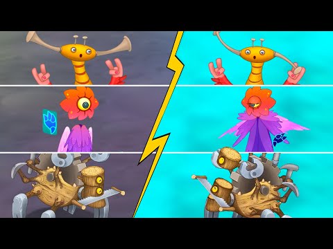Mech Islet Monsters Vs Ethereal Islands Comparison (My Singing Monsters)