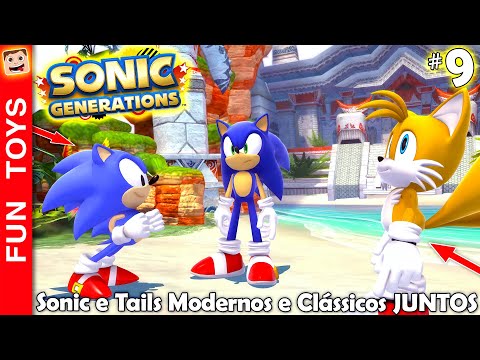 Sonic Generations Remastered #09 🔵 Sonic e Tails modernos encontram o Sonic e Tails Clássico!