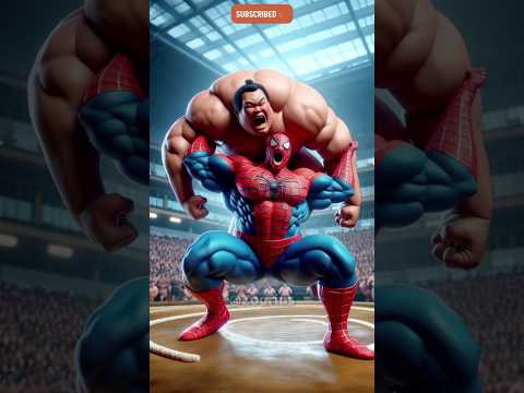 Spiderman vs Sumo Wrestler 💥 Epic Anime Battle in Japan! #shorts #joker #spiderman