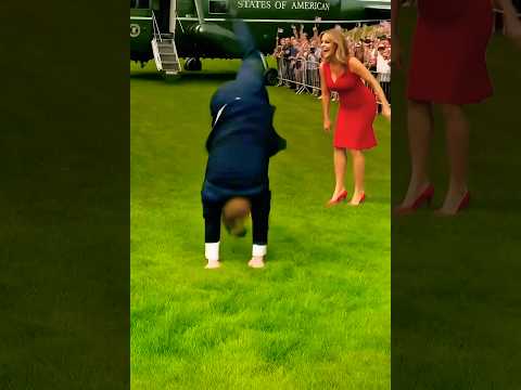 Trump Tries Melania’s Flip…Maybe next time😂 |But He’s Not Giving Up! #memes #trump #funny #usa