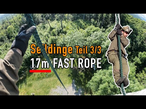 17m am Fast Rope runter - Wer braucht da noch ein Abseilgerät?