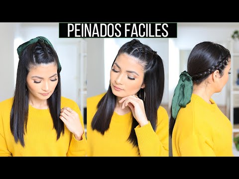 IDEAS DE PEINADOS SUPER FÁCILES Y RÁPIDOS | Bessy Dressy
