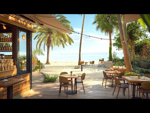 Seaside Cafe Jazz Music with Relaxing Jazz Music and Sea Wave Sounds to Relax and Sleep