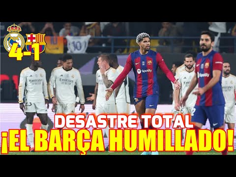 ? EL REAL MADRID RIDICULIZA AL BARÇA | REAL MADRID 4-1 BARÇA | #SUPERCOPADEESPAÑA