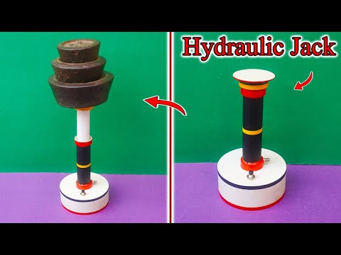 How To Make A Hydraulic Jack At Home | Mini Powerful Hydraulic Jack Using Syringe | Hydraulic Jack