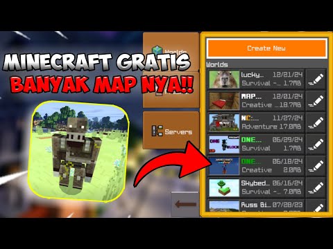 Nyobain Game MINECRAFT GRATIS Yang Banyak TEMPLATE MAP! Ada Map NUANSA INDONESIA Juga