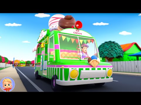 Wheels On The Ice Cream Truck, Fun Vehicle Rhymes for Kids