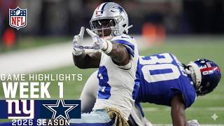 New York Giants vs. Dallas Cowboys | 2026 Week 1 Game Highlights