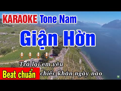 Giận Hờn Karaoke Tông Nam | Nhạc Sống Thanh Ngân