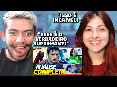 (SUPERMAN) FINALMENTE O SUPERMAN QUE A GENTE QUERIA! - Análise COMPLETA do Trailer Teaser | REACT