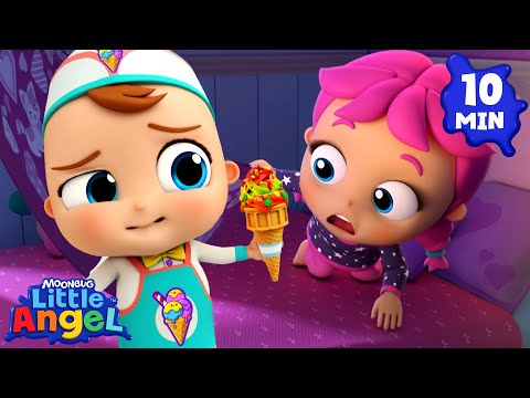 Ten in the Bed, Ice Cream Machine, Jill is a Mermaid | TOP 3 Little Angel Kids Songs