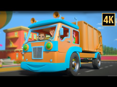 Wheels on the Garbage Truck + More Vehicle Rhymes & Kids Songs