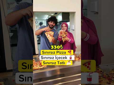 Sınırsız Pizza,Tatlı,İçecek 330₺ 😍 Hepsini Sınırsız Bir Şekilde Yiyebiliyorsunuz 🤌 #pizza
