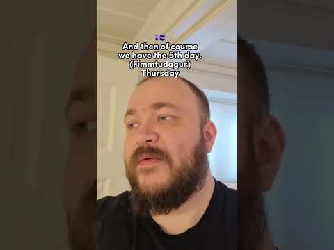 Nordic Days of the Week. #nordic #norway #iceland #language