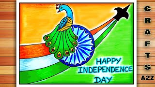 Independence Day Drawing | Independence Day Poster | 15 August Drawing | 15 August Easy Poster