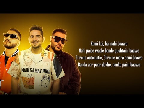 RAFTAAR X BADSHAH - BAAWE (Lyrics) Ft. HARD DRIVE